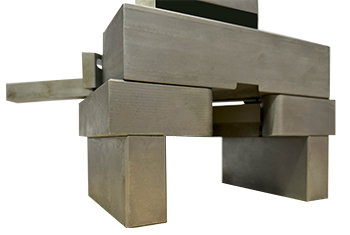 Back View of Metal Sheet Corner Cutting Notcher Showing Dropoff Area