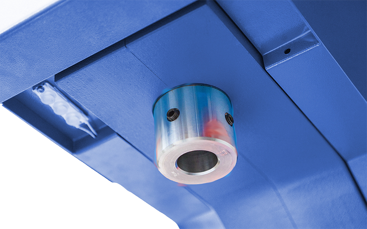 Close-up view of the piston of the PPC-28 model 28 Ton C-Frame Press by RHTC, sold by The Workshop Press Co UK