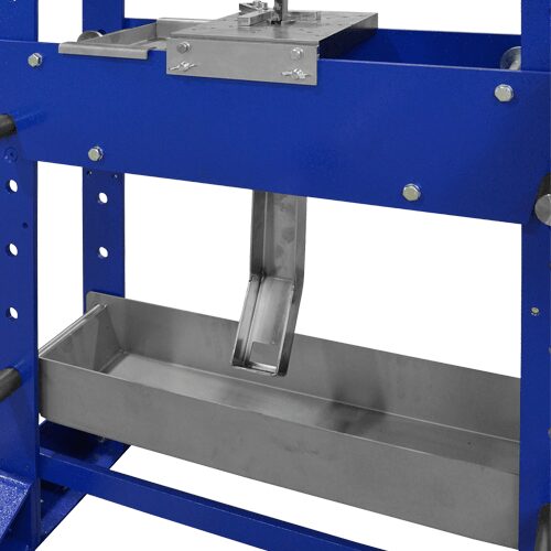 Broaching press optional tooling view