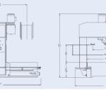 Hydraulic Portal press drawing measurements chart