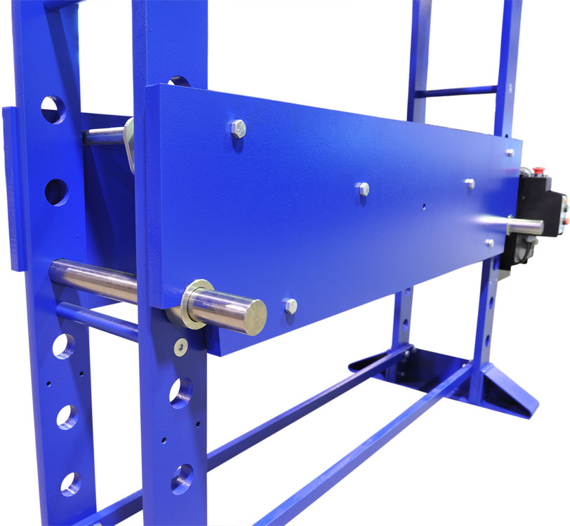 Workshop Press table adjustment hydraulic side view