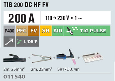 TIG 200 DC HF FV