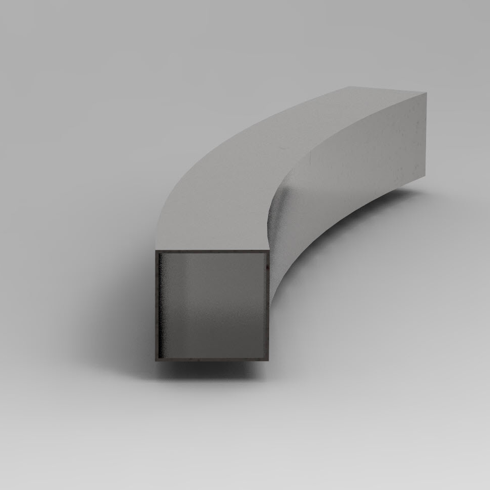 Box Section bent the easy way on a Workshoppress.co.uk Profile bender.