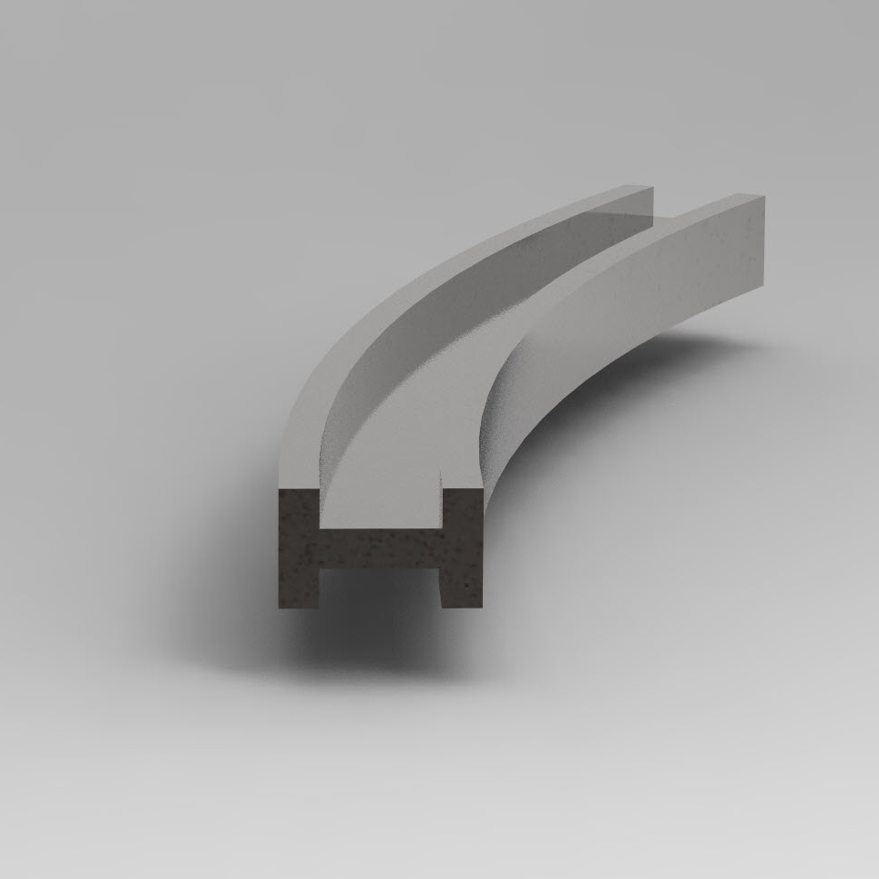 I Section bent on a Workshoppress.co.uk Profile bender.