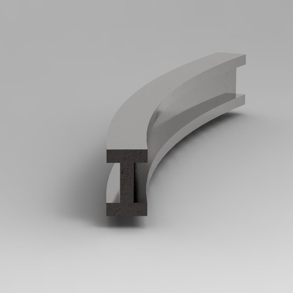 I Section bent on a Workshoppress.co.uk Profile bender.