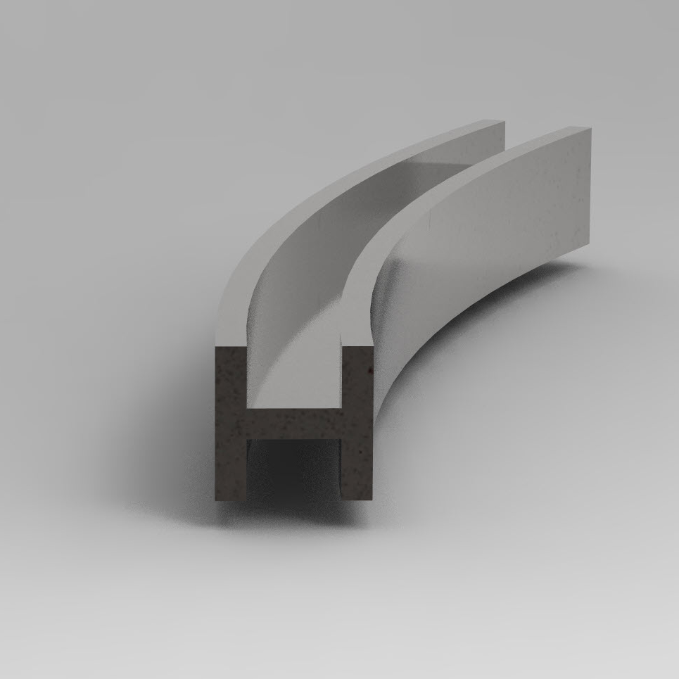 I Section bent on a Workshoppress.co.uk Profile bender.