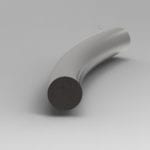 Solid Round Rod bent on a Workshoppress.co.uk Profile bender.