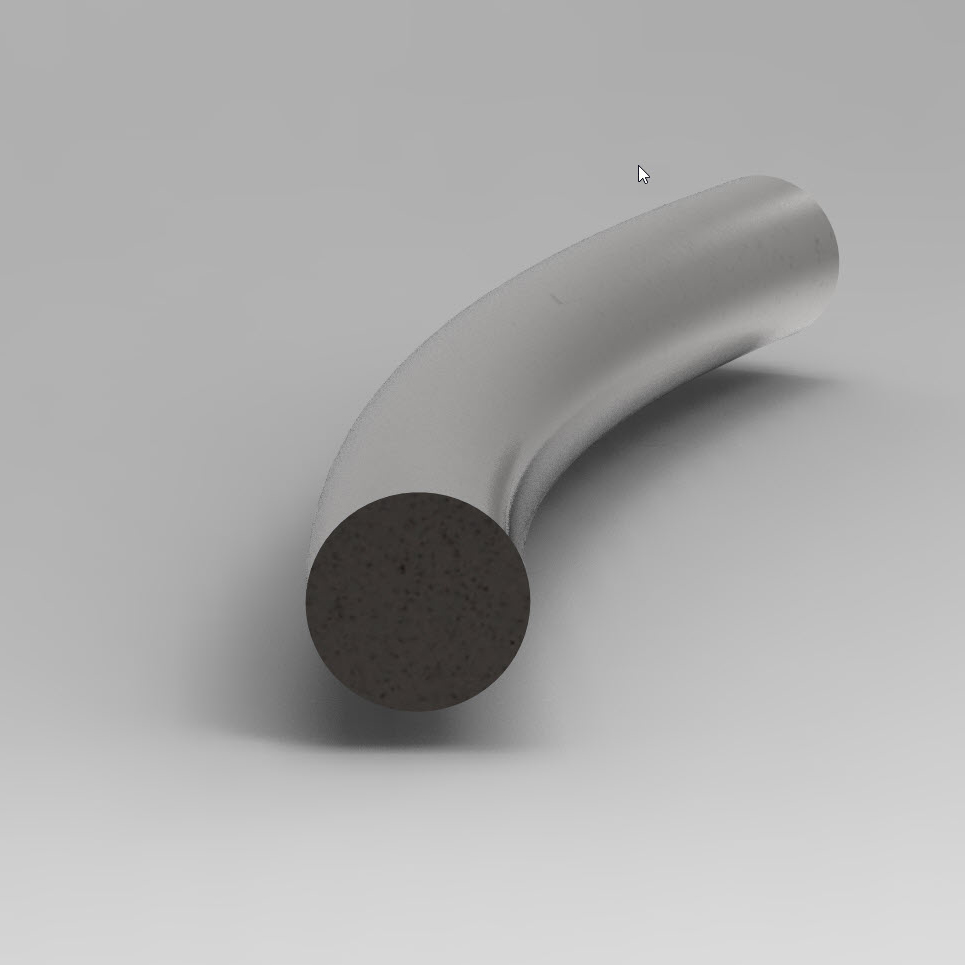 Solid Round Rod bent on a Workshoppress.co.uk Profile bender.