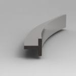 A T-Section bent on a Workshoppress.co.uk Profile bender.