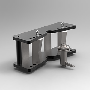 Flat bar bending tool for horizontal press brake./