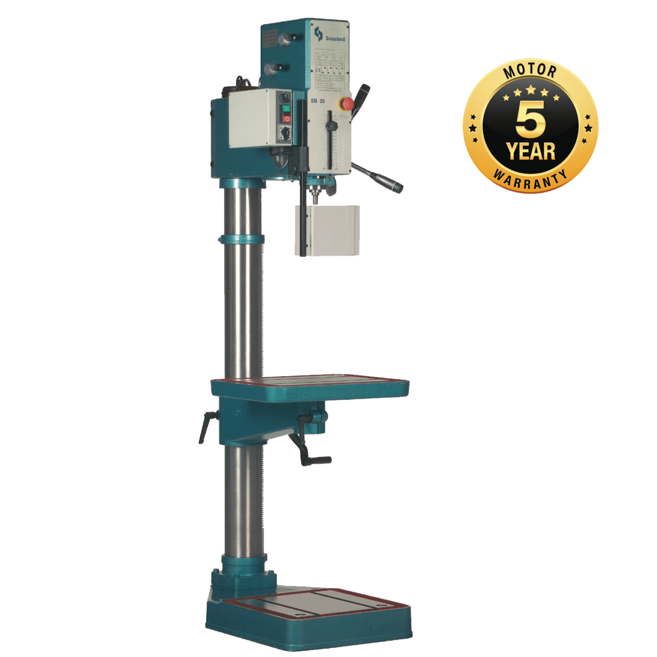 Scantool SB40 Gear Driven Pillar Drill designed for industry.