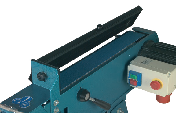 Belt grinder close up