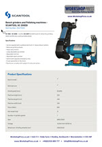 Specification Sheet thumbnail picture for industrial belt grinder SC-50