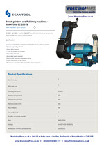 Specification Sheet thumbnail picture for industrial belt grinder SC-50