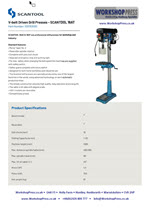 Specification Sheet thumbnail picture for Bandsaw 420 GSHT Semi-Auto 300mm Round Capacity Dual MitreSelect 16AT Pillar Drill Belt Driven from Scantool