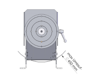 Merkle D53 Seriews Weldting Turntable Dimensions