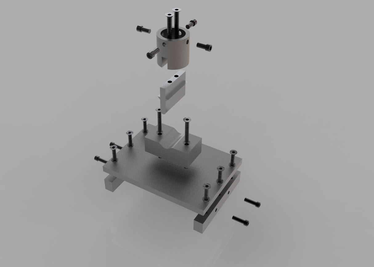 Motorised Workskhop Press Working table, toolholder, and press brake tool