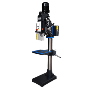 TSA TSE Series Pillar Drills for Industry From ERLO with gear drive and auto feed.