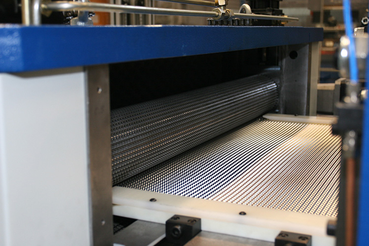 Close-up image of an Embossing Line for Metal Coils from Lara