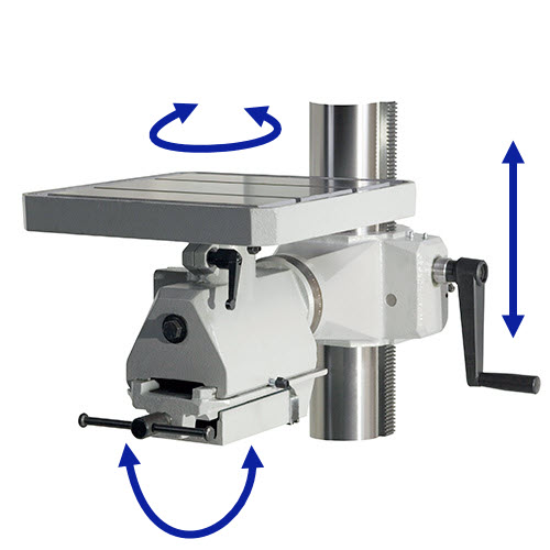 Triple Rotating Table for an ERLO PIllar Drill offered by The Workshop Press Company