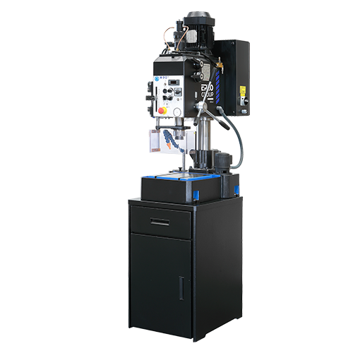 ERLO SHE series automatic tapping machine with gear transmission and fixed table design