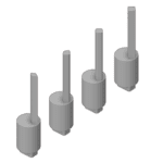 Bolt Punch POsts for bending complete boxes with tight angles.