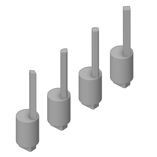 Bolt Punch POsts for bending complete boxes with tight angles.