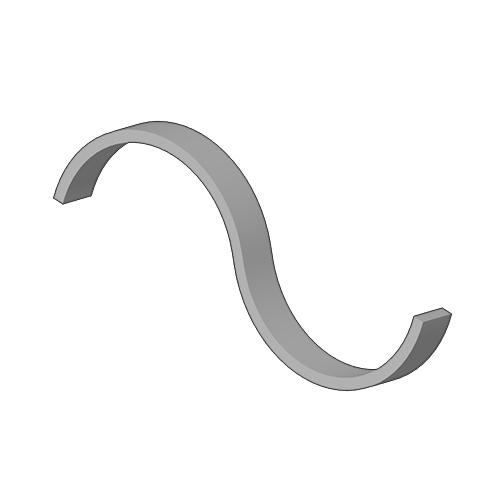 Flat bar bent in a S Shape on a horizontal press BRAKE from the The Workshop Press Company UK