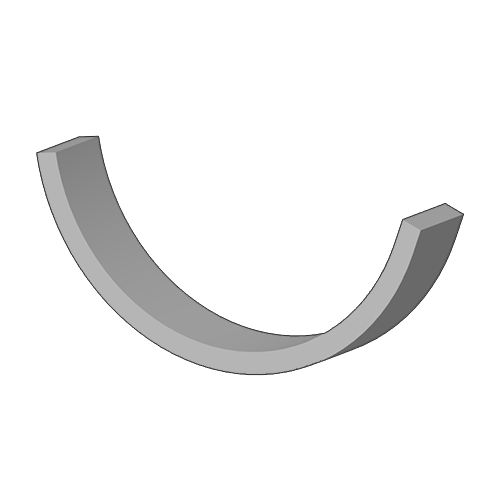 Flat bar bent in a semicircle on a horizontal press BRAKE from the The Workshop Press Company UK