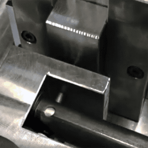 Tube punching tool for a horizontal press brake