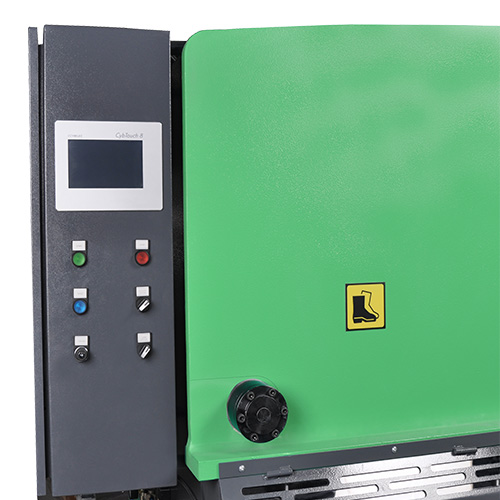 Control area view of HBX series guillotine shears from HM Scantool