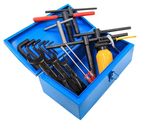 The Scantool Tool Box Included with the LT 460/1500 Precision Metal Lathe with 460 mm Swing and 1500 mm Centres