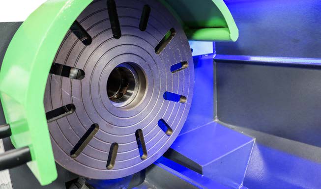 The Scantool LT 360/1000 Precision Metal Lathe with 460 mm Swing and 1000 included dawg face plate.