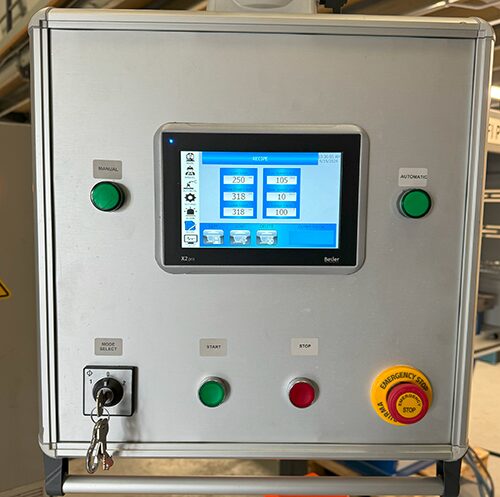 Overall Display of Control Unit for PPCT-100 in Program Storage Mode with Beijer X2 Pro Controller