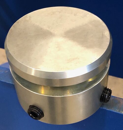 Piston Cover with Securing Grub Screws - Bottom Up View