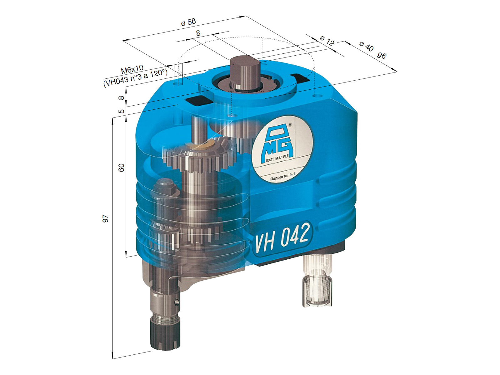 Side technical image of VH04 series